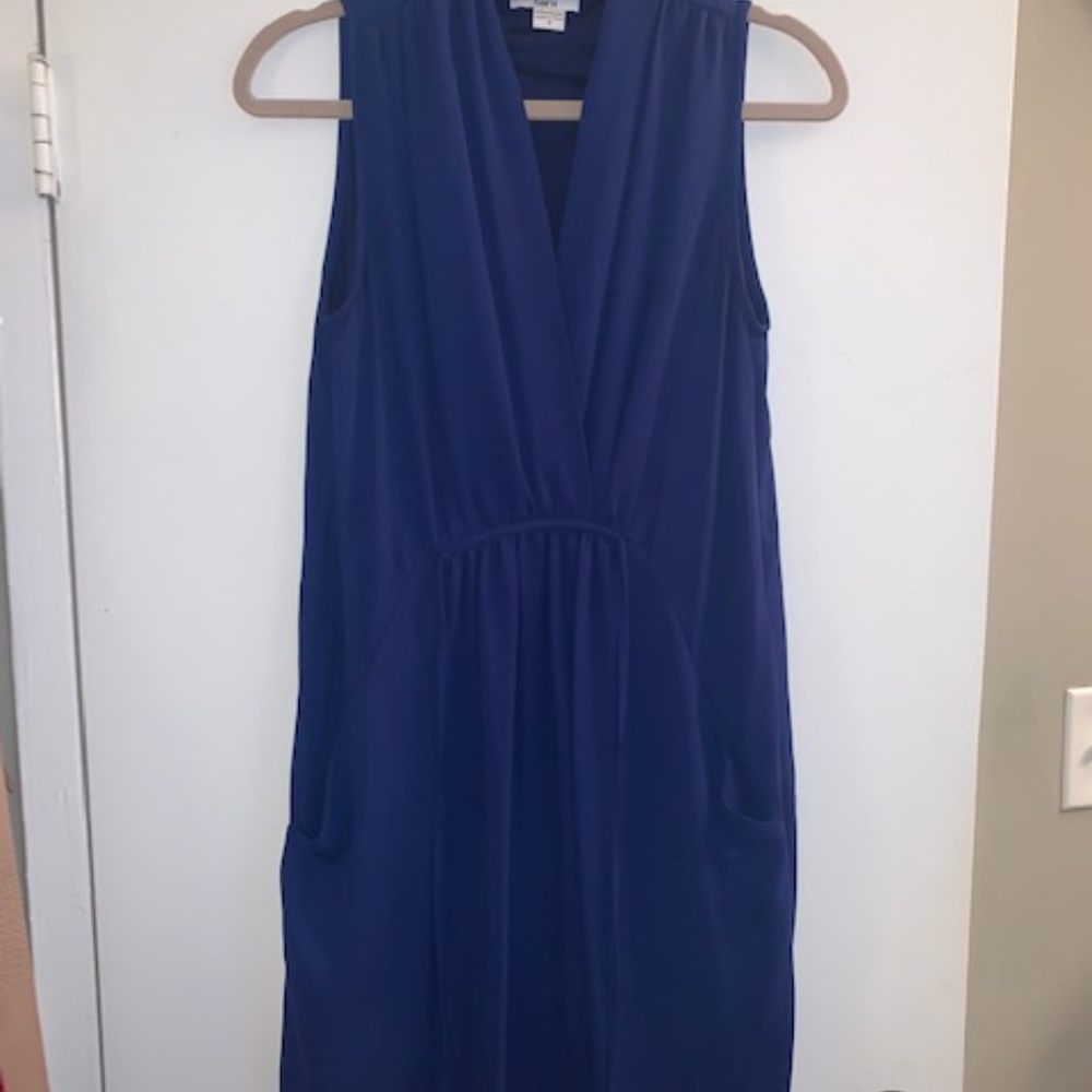 Bar lll Blue short Dress, pockets; small, empire waist, macys dress